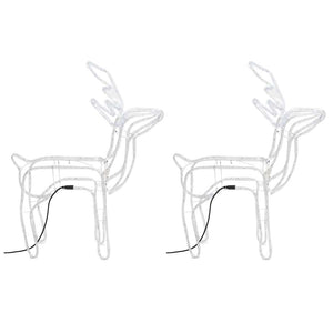 Renfigur 3 st ljusslinga med kallvit 76x42x87 cm