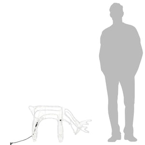 Renfigur 3 st ljusslinga med kallvit 73x31x45 cm