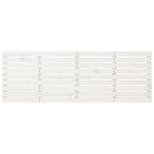 Väggmonterad huvudgavel vit 166x3x63 cm massiv furu