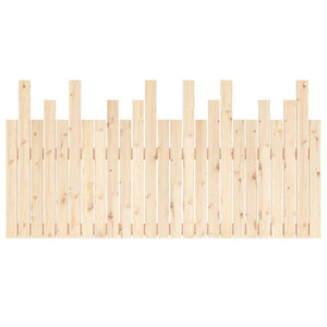 Väggmonterad huvudgavel 159,5x3x80 cm massiv furu