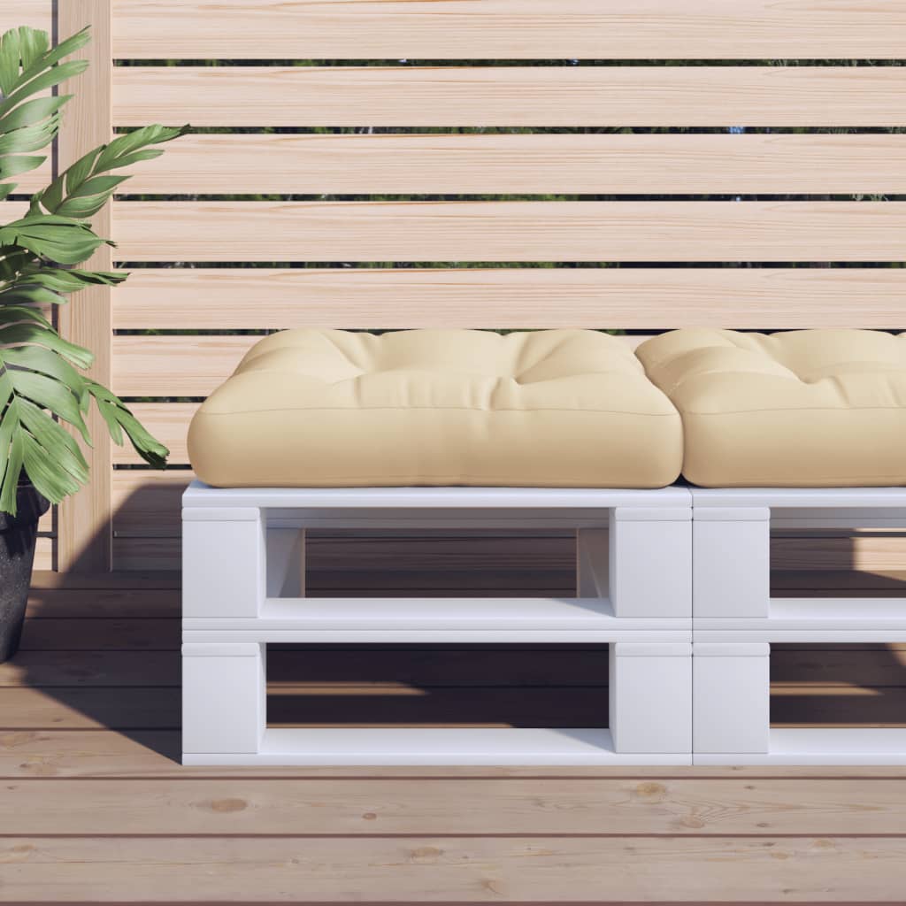 Palldyna beige 50x50x12 cm tyg