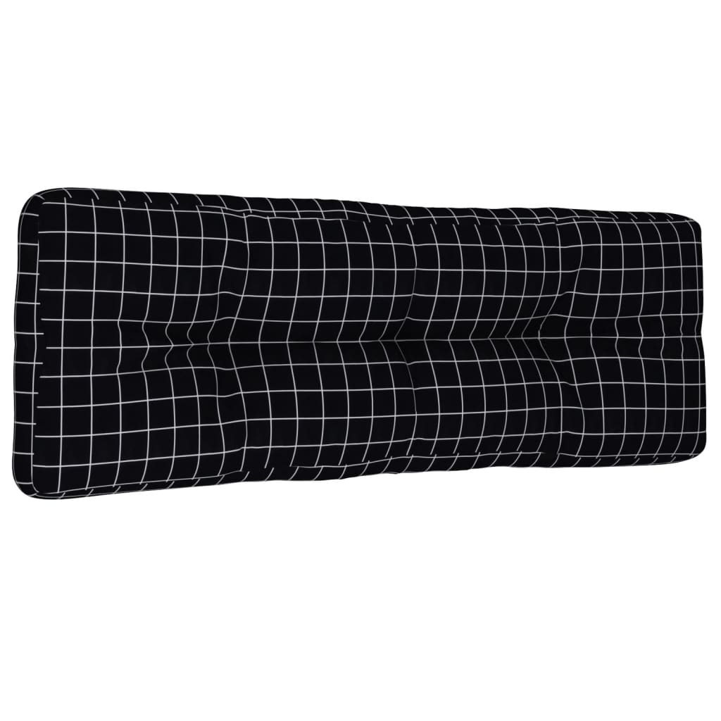 Palldyna svartrutig 120x40x12 cm tyg