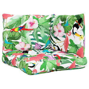 Dynor till pallsoffa 3 st flerfärgat Oxford-tyg