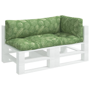 Dynor till pallsoffa 3 st bladmönster Oxford-tyg