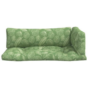 Dynor till pallsoffa 3 st bladmönster Oxford-tyg