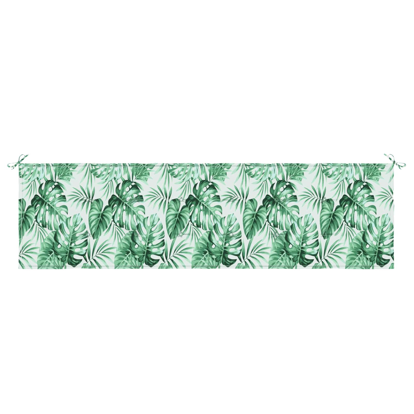 Bänk kudde Oxford Tyg Bladmönster 180 x 50 x 3 cm