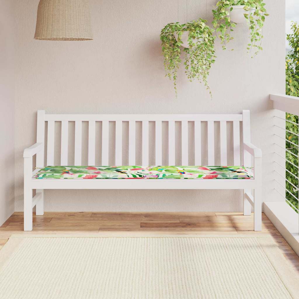 Bänk kudde Oxford Tyg Flerfärgsdesign 180 x 50 x 3 cm