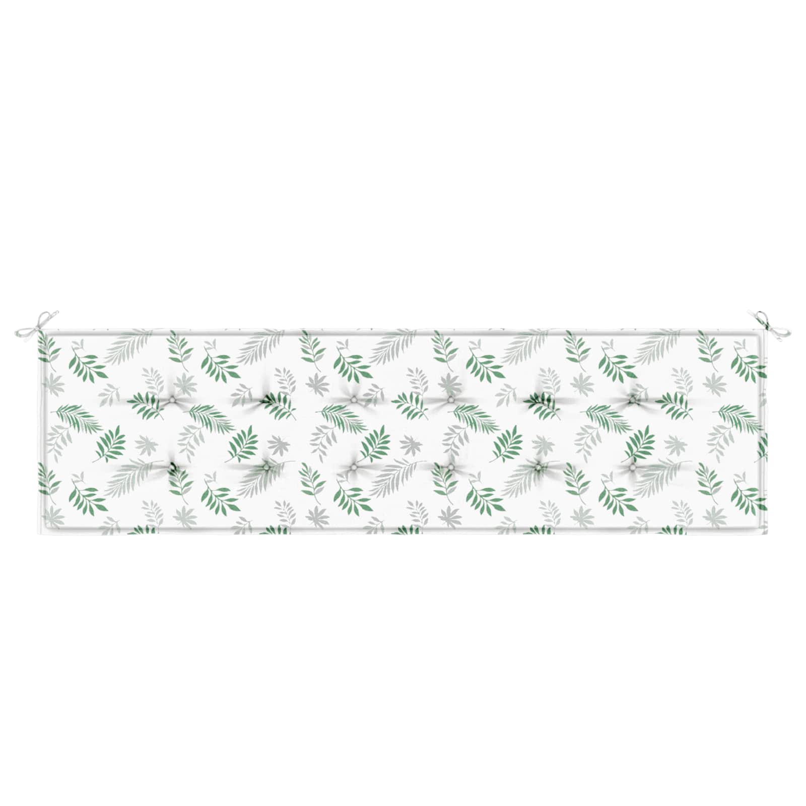 Bänk kudde Oxford Tyg Bladdesign 180 x 50 x 3 cm