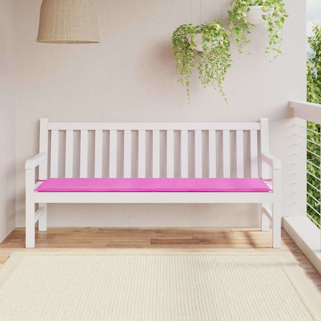 Bänk kudde Oxford Tyg Rosa 180 x 50 x 3 cm