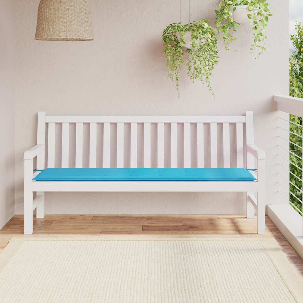 Bänk kudde Oxford Tyg Turkos 180 x 50 x 3 cm