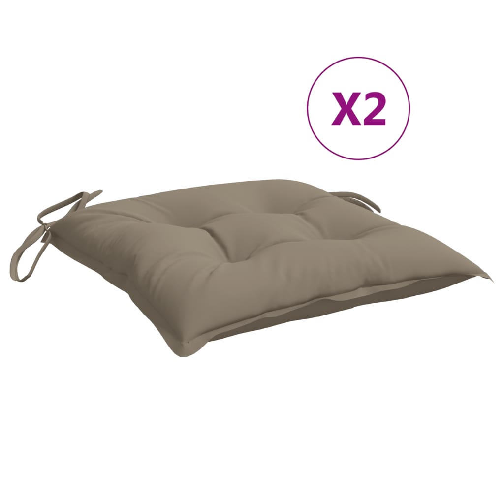 Palldynor 2 st taupe 50x50x7 cm oxfordtyg