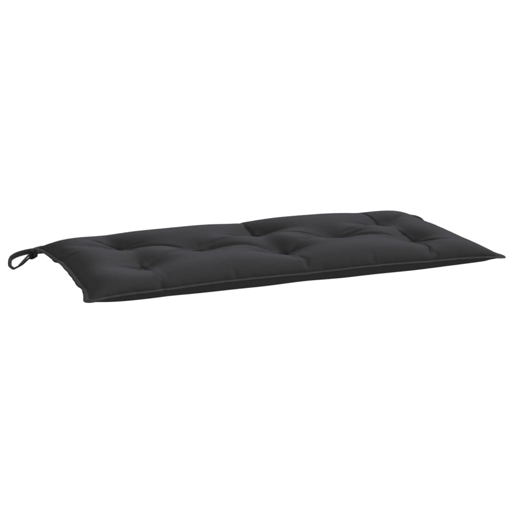 Bänkdyna för trädgården svart 100x50x7 cm oxfordtyg