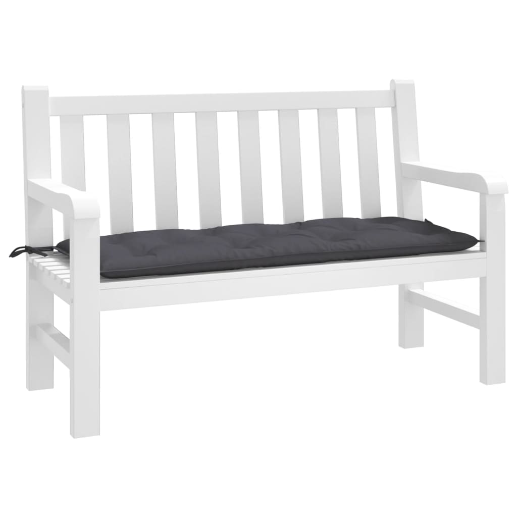 Bänkdyna för trädgården antracit 120x50x7 cm oxfordtyg