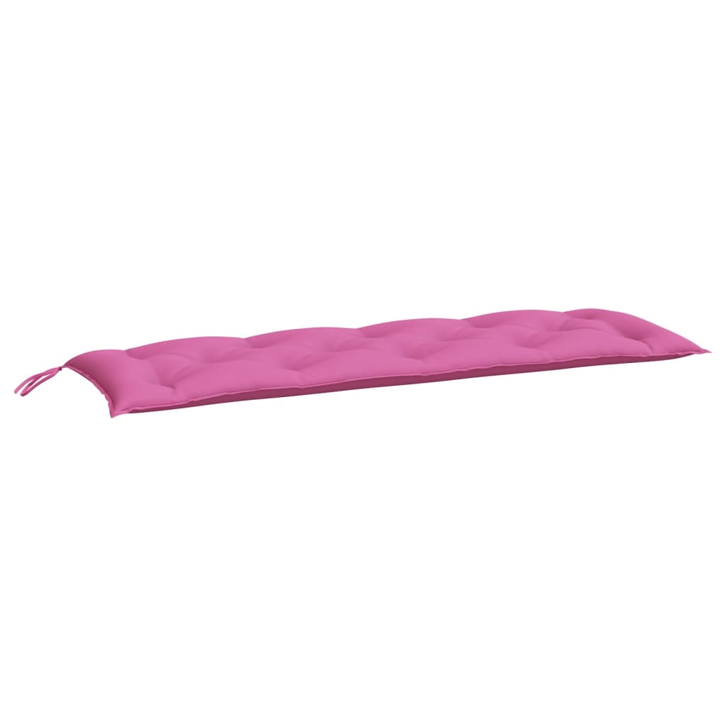 Bänkdyna för trädgården rosa 150x50x7 cm oxfordtyg