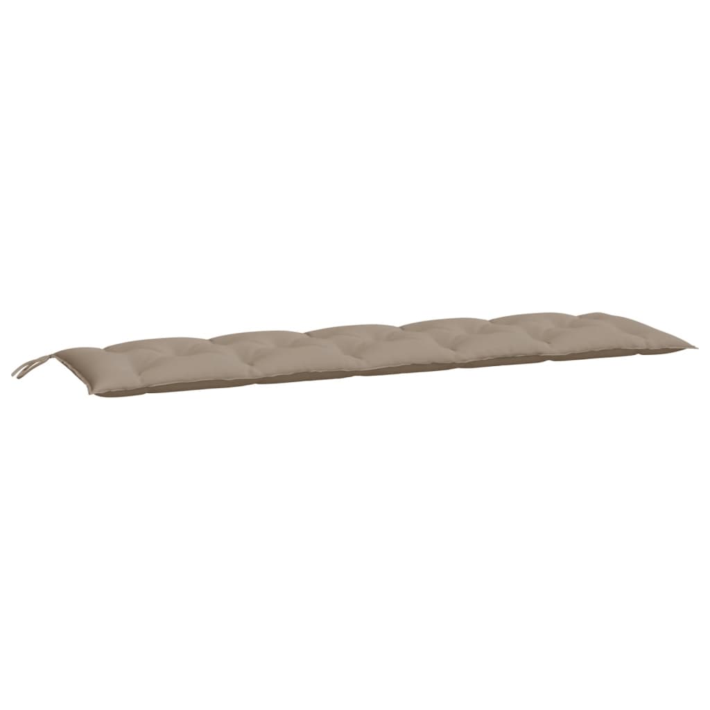 Bänkdyna för trädgården taupe 180x50x7 cm oxfordtyg