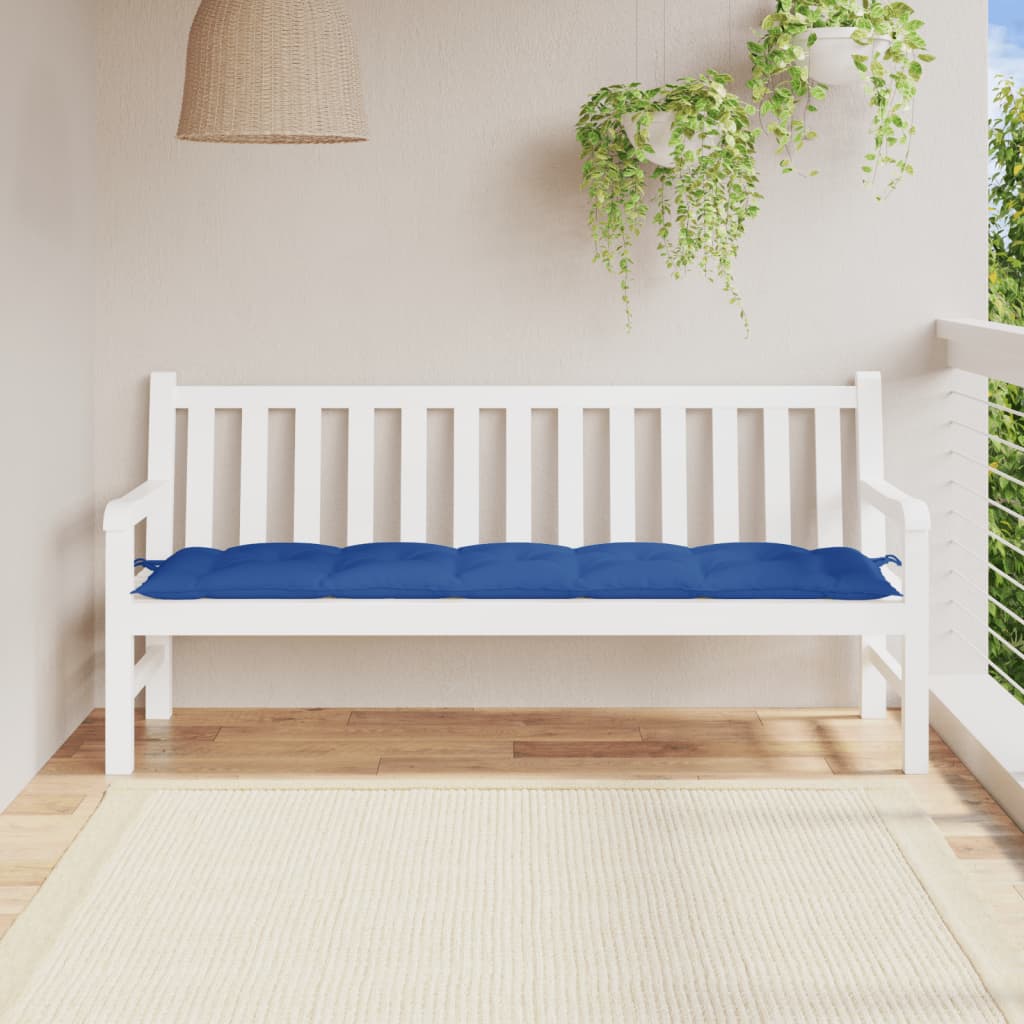 Bänkdyna för trädgården kungsblå 180x50x7 cm oxfordtyg