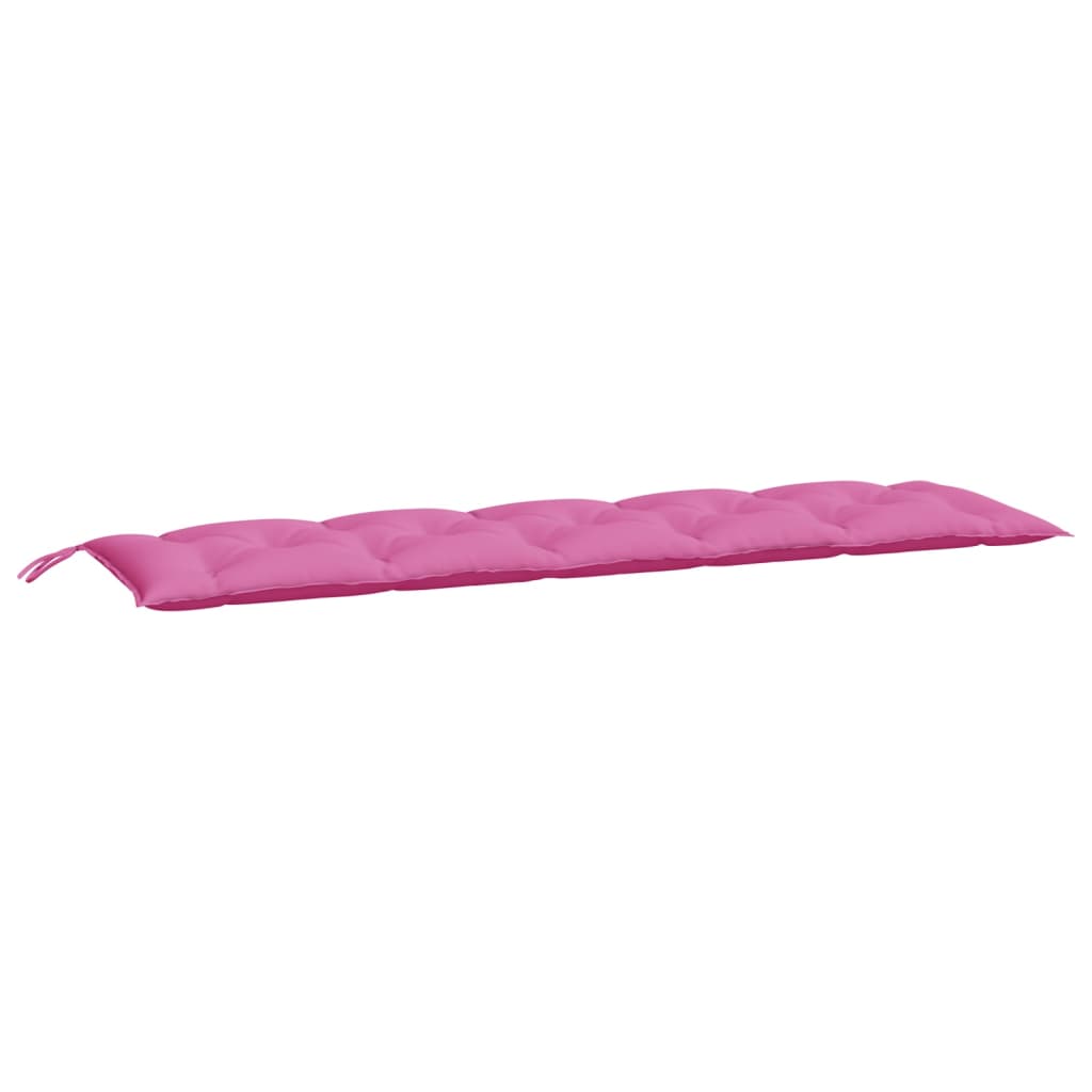 Bänkdyna för trädgården rosa 180x50x7 cm oxfordtyg