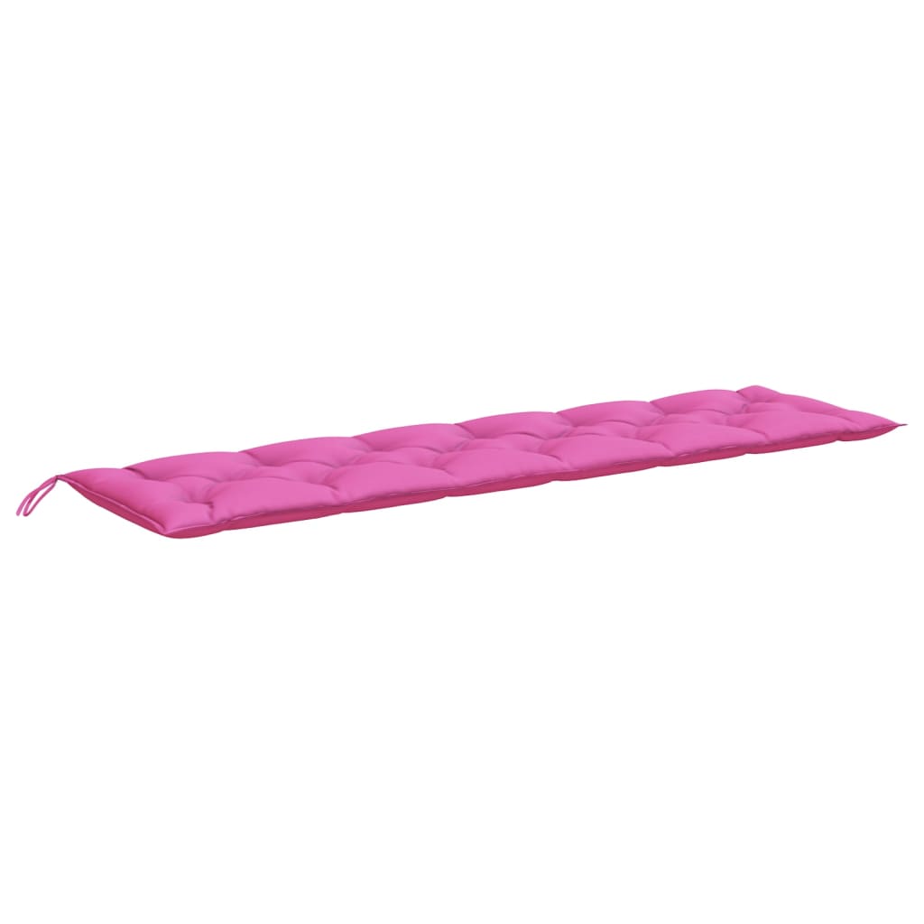 Bänkdyna rosa 200x50x7 cm tyg