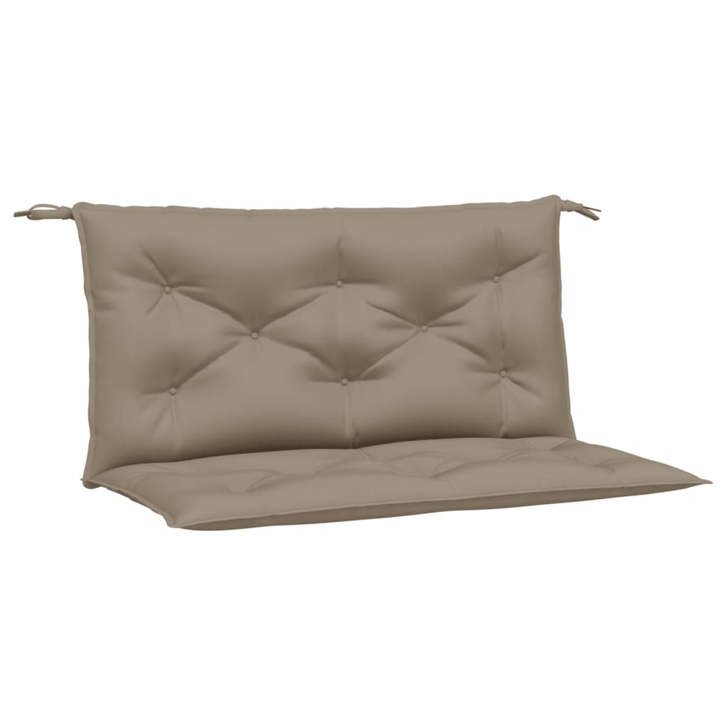 Bänkdynor för trädgården 2st taupe 100x50x7cm oxfordtyg