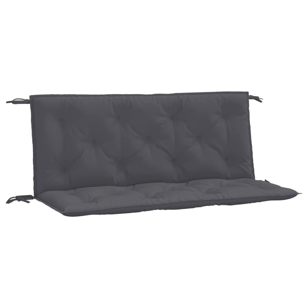Bänkdynor för trädgården 2st antracit 120x50x7cm oxfordtyg
