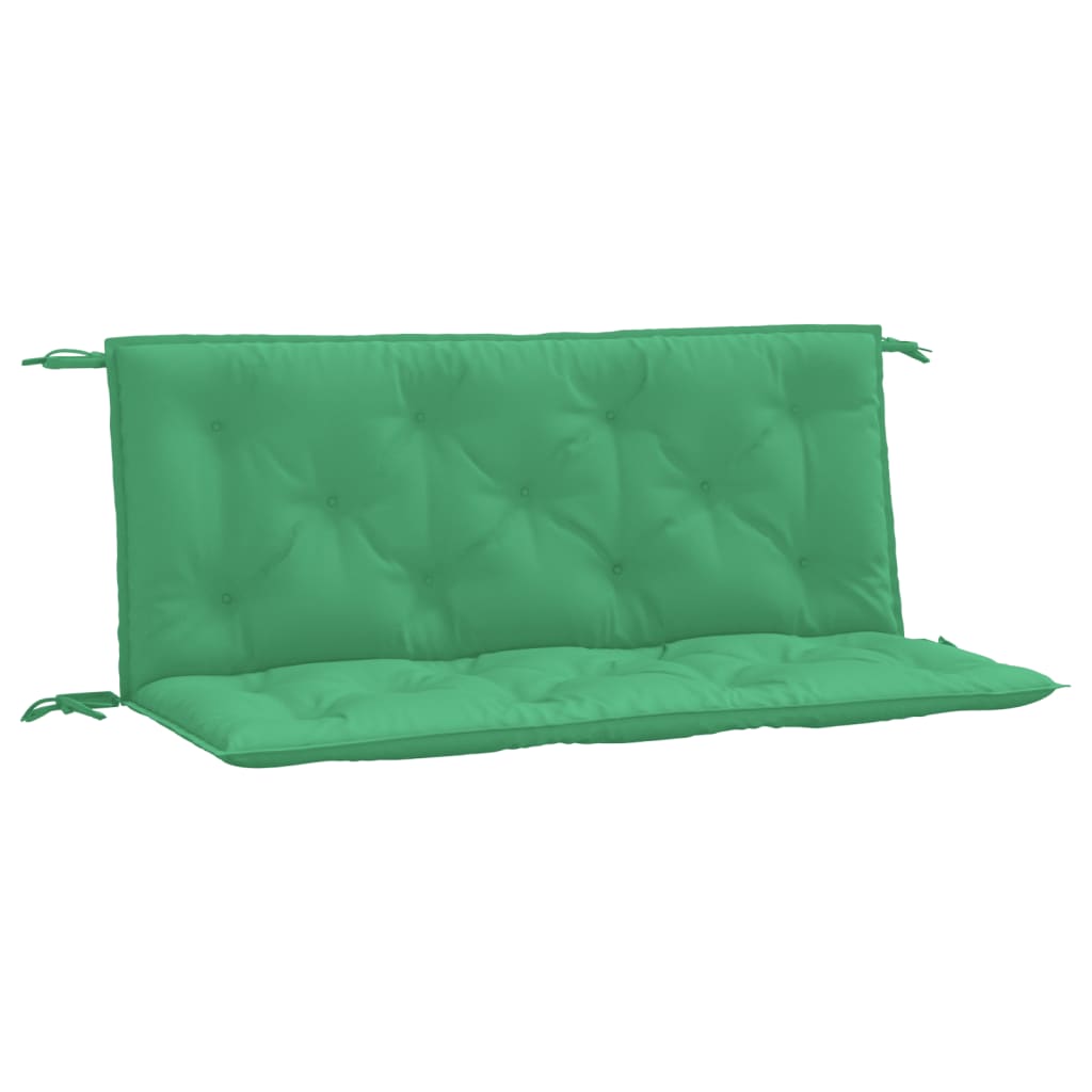 Bänkdynor för trädgården 2st grön 120x50x7cm oxfordtyg