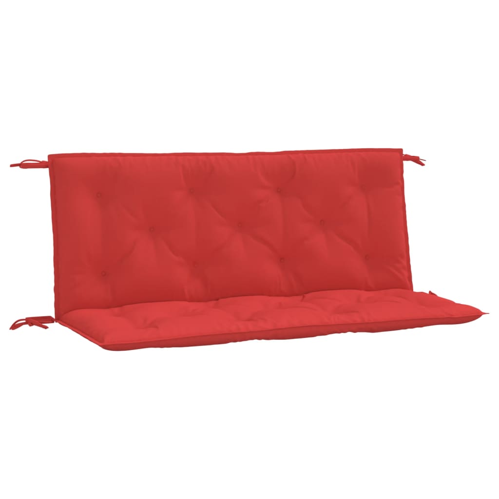 Bänkdynor för trädgården 2st röd 120x50x7cm oxfordtyg