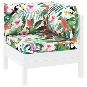 Dynor till pallsoffa 3 st flerfärgat Oxford-tyg