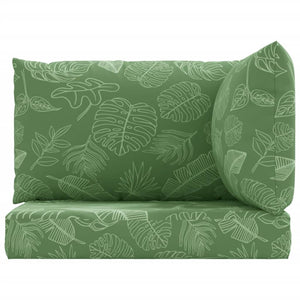 Dynor till pallsoffa 3 st bladmönster Oxford-tyg