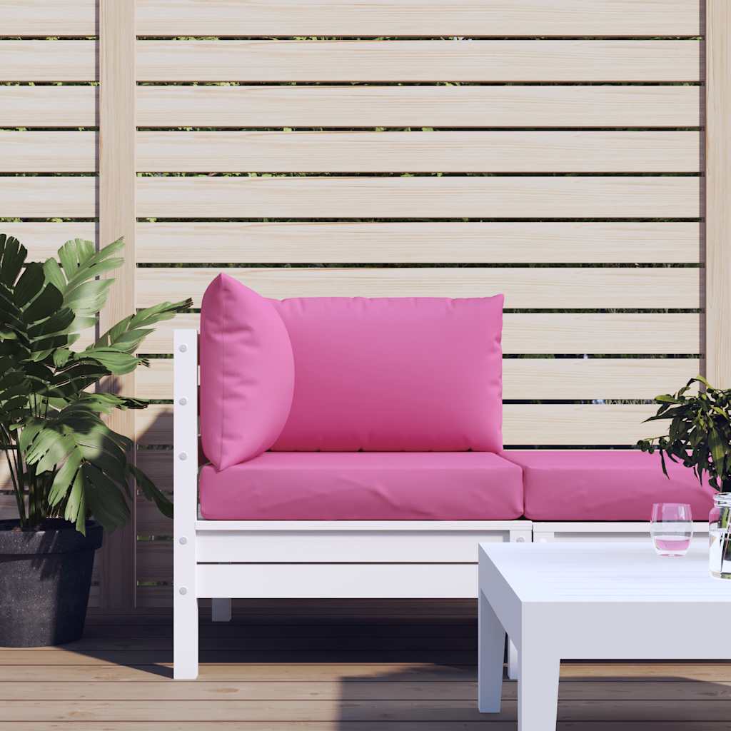 Dynor till pallsoffa 3 st rosa Oxford-tyg