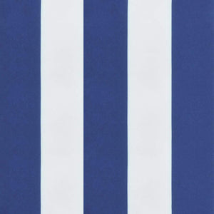 Stolsdynor med hög rygg 4 st blå&vit randig oxfordtyg