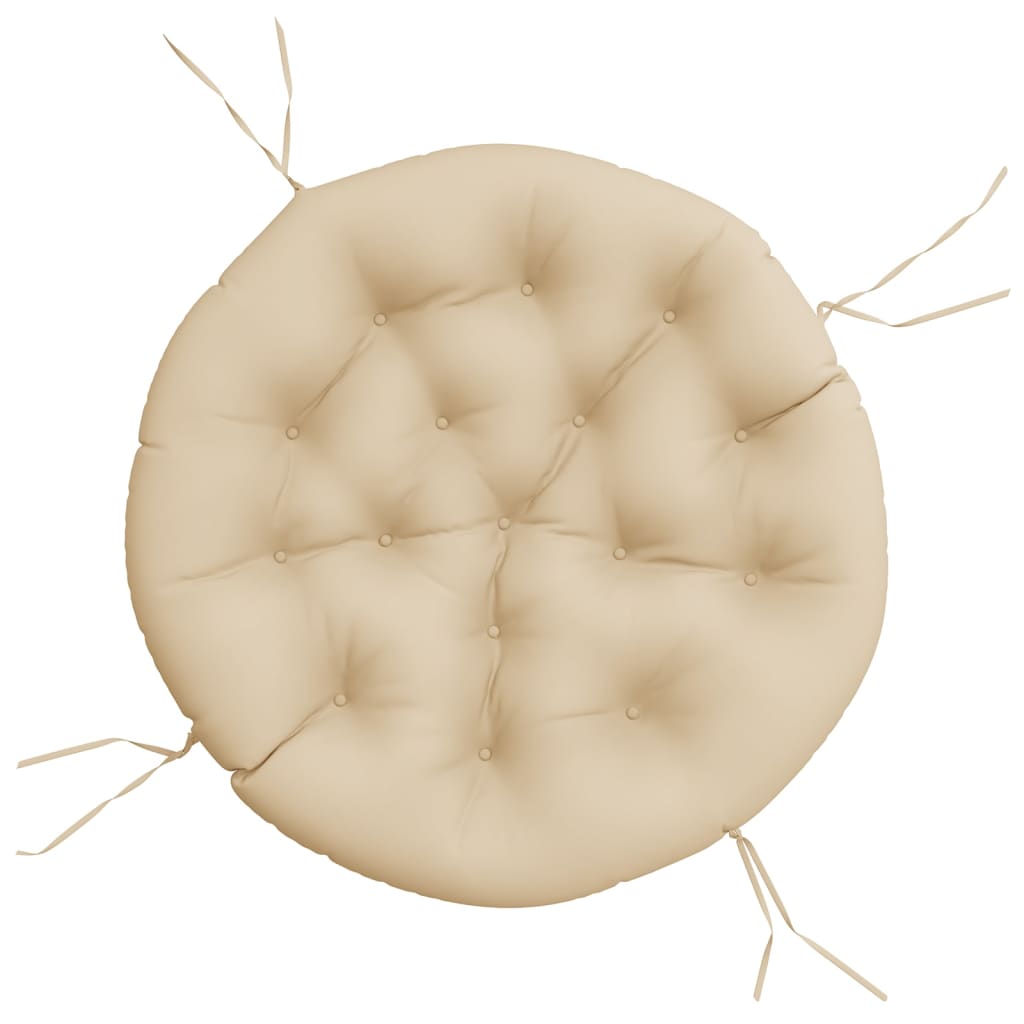 Rund dyna beige Ø 100x11 cm oxfordtyg