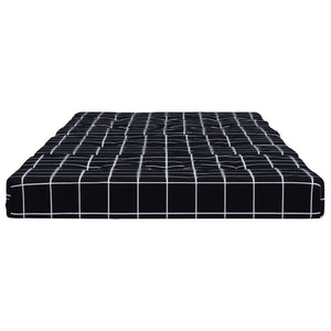 Stolsdynor för däckstolar 2 st svartrutig oxfordtyg