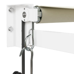 Automatisk infällbar markis gräddvit 3,5x2,5 m