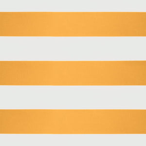 Automatisk infällbar markis gul och vit 3,5x2,5 m