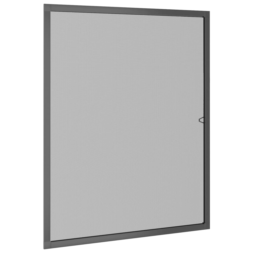Insektsnät för fönster antracit 80x100 cm