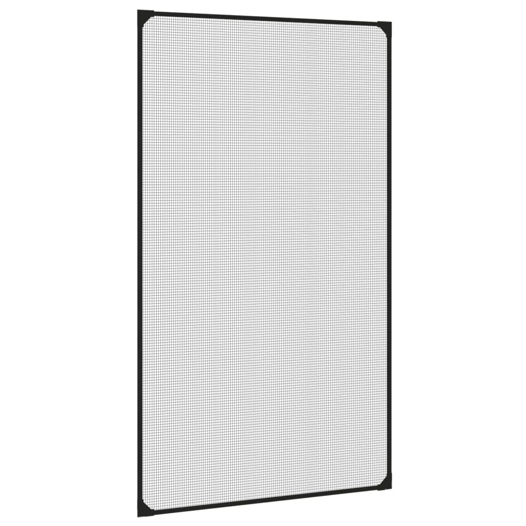 Magnetiskt insektsnät för fönster antracit 80x140 cm