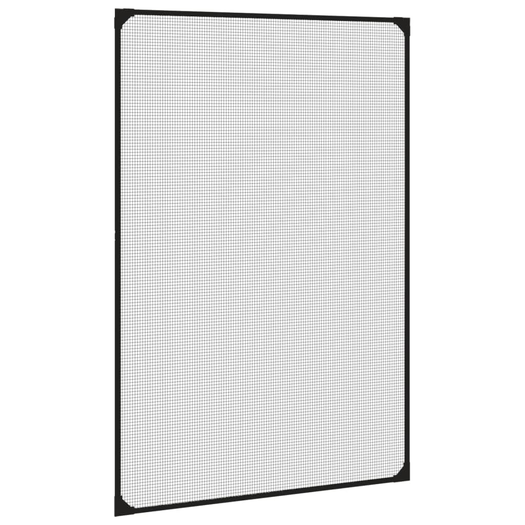 Magnetiskt insektsnät för fönster antracit 80x120 cm