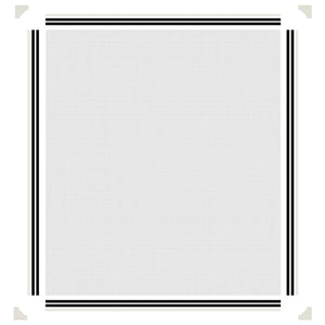 Magnetiskt insektsnät för fönster vit 120x140 cm