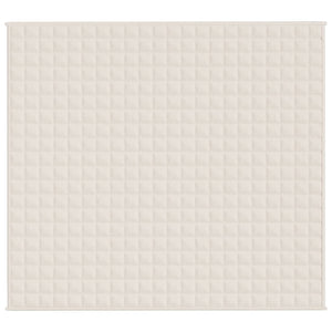 Tyngdtäcke gräddvit 200x230 cm 13 kg tyg