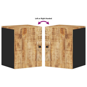 Väggmonterat badrumsskåp 38x33x48 cm massivt mangoträ