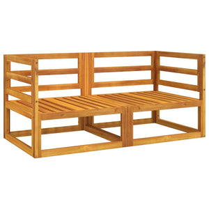 Hörnsoffa 2 st med dynor taupe massiv akacia