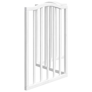 Hundgrind hopfällbar 3 paneler vit 150 cm poppel