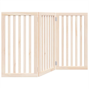 Hundgrind hopfällbar 3 paneler 150 cm poppelträ