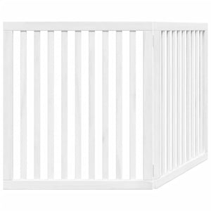 Hundgrind hopfällbar 2 paneler vit 160 cm poppel