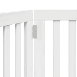 Hundgrind hopfällbar 2 paneler vit 160 cm poppel