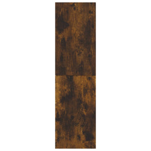 Väggmonterad tv-bänk rökfärgad ek 30,5x30x110 cm