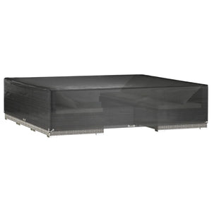 Överdrag för utemöbler 2st 16 ölj. 240x240x55 cm fyrkantig