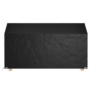 Överdrag för utomhusbänk 2st 12 ölj. 210x70x70/88 cm polyeten
