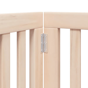 Hundgrind med dörr vikbar 9 paneler 450 cm poppel