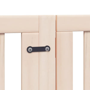 Hundgrind med dörr vikbar 15 paneler 750 cm poppel